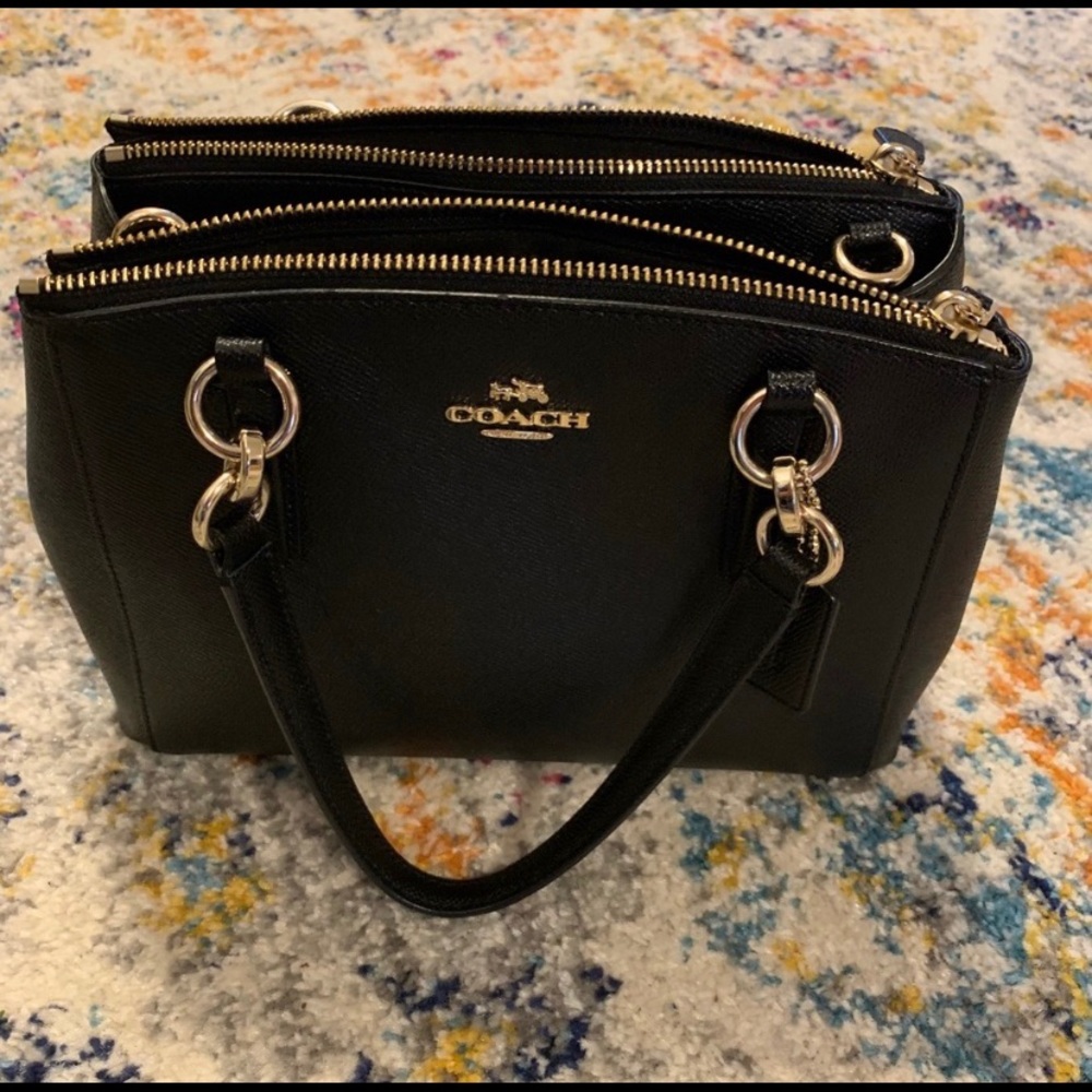 Coach purse (Black) leather